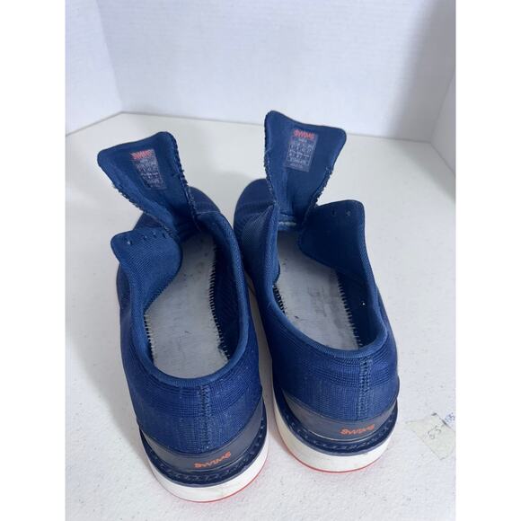 "SWIMS" Mens Barry Oxford Navy Knit Mesh Dress Lace Up NO INSOLES NO LACES SZ 9 - Picture 4 of 7